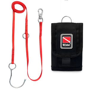 Wicked Scuba ตะขอเกี่ยวแนวปะการัง Reef hook สำหรับดำน้ำลึก สแตนเลส 316 แบบปรับความยาวได้ 4-6 ฟุต พร้อมกระเป๋าเก็บไนลอน