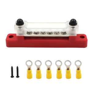 6 Terminal Studs Dc 48v Distribution Block 150a Busba Busbar Terminal Block Blok Terminal Bar Bas