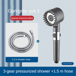 Sunyer 3 Modes Shower Head Adjustable High Pressure Water Saving Shower One-Key Stop Water Massage Shower Head.PRHL