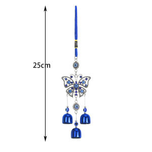 Loose สีฟ้า กระดิ่งลมฮวงจุ้ย เสริมฮวงจุ้ย ขับไล่สิ่งชั่วร้าย ของขวัญมงคล ระฆังโลหะแขวนบ้าน ตกแต่งแฟชั่น
