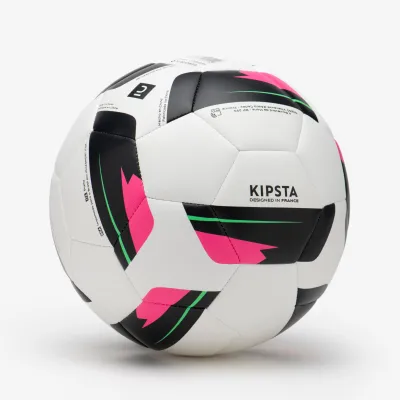 Decathlon Size 5 Machine-Stitched Football Training Ball - White