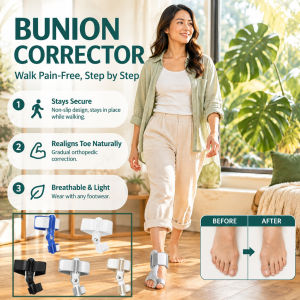 Bunion Corrector/Medical Grade Toe Separator/Orthopedic Foot Alignment/Relief Pain/Adjustable Splint/Toe Straightener