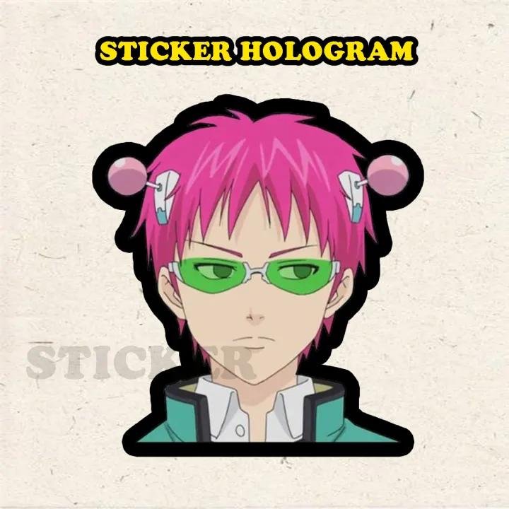 Stiker%20Hologram%20Anime%20saiki%20kusuo%20ukuran%207%20cm%20-%20Image%202