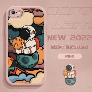 Dành cho iPhone 6S Plus 6 Plus 6S 6 + 6S + Slim 7 8 SE 2020 SE 2022 7 Plus 8 Plus 11 12 Pro 12 Mini 12 Pro Max 11 Pro 11 Pro Max 13 Mini 13 Pro 13 Pro Max 14 14 Pro 14 Plus Phim Hoạt Hình NASA Phi Hành Gia Da Ốp lưng vỏ bằng da PU vỏ điện thoại
