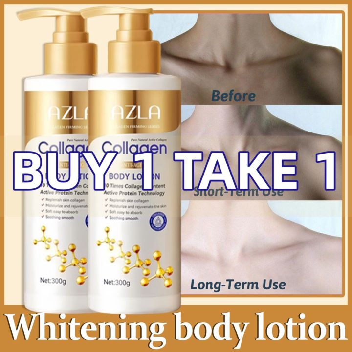 【BUY 1 TAKE 1 】AZLA Collagen Body Lotion Whitening Just 3 Days ...