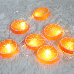 【lightingeverthing】Lemon Slice Decorative Light String Ins Style Room Decoration Wedding Party Home Decoration LED String