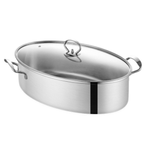 Large Capacity Fish Steaming Pot With Lid Multi Purpose Pot For Steaming Fish And Stewing Kitchen Cooking Pot大容量厨房多用锅