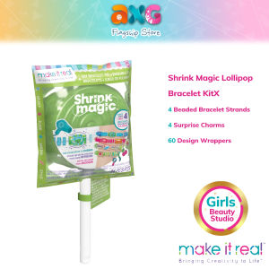 CNY Sales | Make It Real Shrink Magic Lollipop Bracelet Kit (1757) Girls Friendship Charm Bracelet Kit