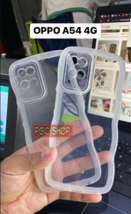 Softcase Gelombang Bening ( OPPO A54 4G ) Clear Case Casing Handphone - PGC SHOP