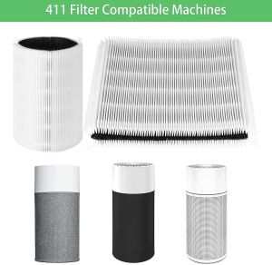 🔥Original and Authentic🔥 Replacement Compatible with Blueair Pure 411/411+/Joys/3210 air purifier Filter Particle + Carbon HEPA&Active Carbon Nano Protect filter Air Purifier Accessories