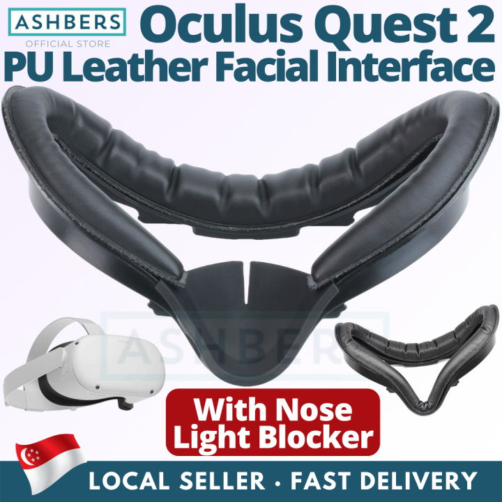 Oculus Quest PU Leather Facial Interface, VR Face Cover padding
