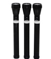 Geepas 3-in-1 Rechargeable LED Flashlight, CREE LED, GFL4622 | Aluminium Body with Rubber Glow | Ni-Cd Battery | Ideal for Campaigning, Trekking, Outdoor, Etc. 