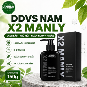 GEL TẮM NAM X2 MANLY 3N1 COCAYHOALA 320gram Tắm Gội Rửa Mặt 3in1