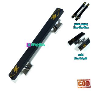 Handle Pintu Stainless Modern Anti Roda Model Gagang Geser 33cm/45cm/60cm untuk Rumah dan Kamar