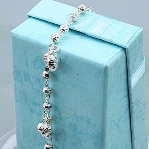 （AB758BB)Ready stock**Original 925 silver bracelet  for kids(Gelang tangan untuk bayi/budak)