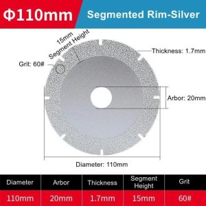 CHLOCH Cát  cương Đĩa cắt  cương hàn Bạc/Vàng Thép có hàm lượng Mangan cao Lưỡi cưa máy mài góc Tốc độ cắt nhanh Bánh cắt đa vật liệu Đá cẩm thạch