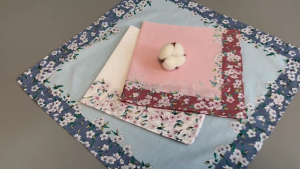 3Pcs Ladies Cotton Handkerchiefs Floral Embroidered Vintage Style for Weddings and Parties