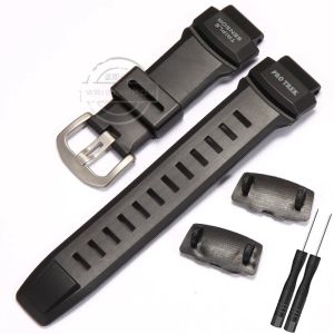 Natural Resin Strap For Casio PRG-260 500 550 PRW 3500 2500 5100 Men Watch Accessories Sport Waterproof Durable Replacement Band