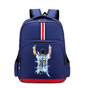 Messi and CR7 wear-resistant childrens backpacks kindergarten kids bags football sports backpack