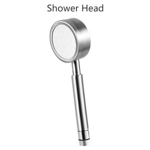Universal Stainless Steel 304 Shower Head Set Sprinkler Handheld Pressure Boost Shower Nozzle Shower Head Hose Stand Set Detachable Showerhead Spa Water Saving Shower Bathroom Accessories