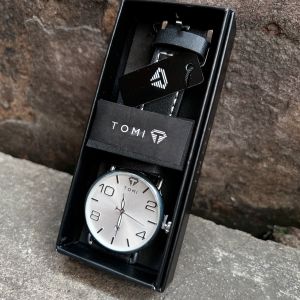 Watchtime นาฬิกาข้อมือแฟชั่น หน้าปัดขนาด 45 มม. แบรนแท้ สายหนัง มีวันที่ พร้อมกล่องแบรนด์แถมฟรี