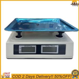 【Ciflying1】 40kg/1g Commercial Price Scale with Stainless Steel Plate Food Produce Scale LCD Digital Display Electronic Small Scale for Farmers Market Meat Shop