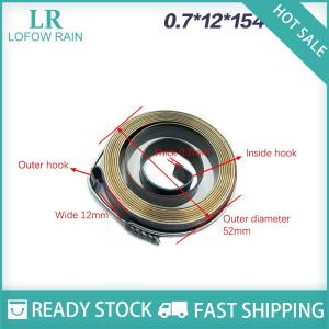 LF Wholesale✨Flash Sale ✨ 1Pc 0.7-1.5 Thickness 680-1540mm Length Spiral Flat Wire Torsion Spring Constant Force Extension Springs Bench Drill Scroll Spring