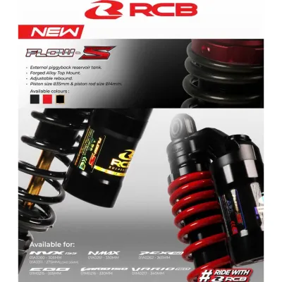 Phuộc RCB Flow-S ARIBLADE AB VARIO CLICK WAVE DREAM FULED SIRIUS BH chính hãng 12 tháng
