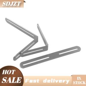 SDJZT Stainless Steel Adjustable Angle Code Long Hole Activity 90 ° Right Angle Furniture Fixer L-shaped Shelf Bracket Connector