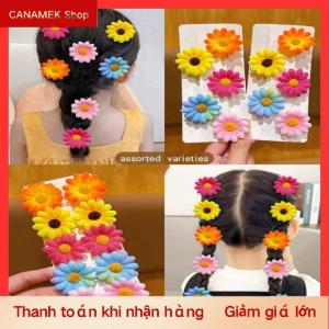 CS 10Pcs Ngọt Ngào Hoa Kẹp Tóc Đầy Màu Sắc Hướng Dương Bên Bangs Clip Thích Hợp Cho Sử Dụng Hàng Ngày Như Tóc Phụ Kiện Quà Tặng