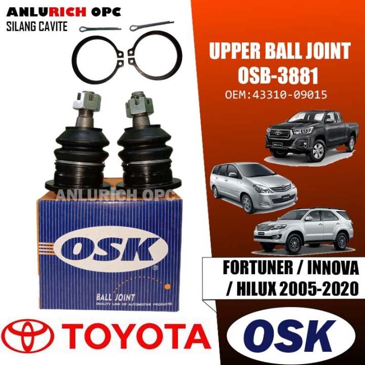 OSK UPPER BALL JOINT 2 PCS for Toyota FORTUNER / INNOVA / HILUX 2005