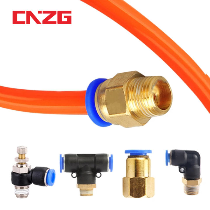 Pneumatic Air Connector Fitting PC PCF/PL/PLF 4/6/8/10/12mm Thread 1/8