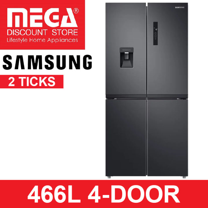 SAMSUNG RF48A4010B4 466L 4DOOR FRIDGE WITH NONPLUMBING WATER