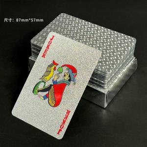 [A D]24K Gold Waterproof Playing Cards Plastic Poker Game PET Table Games Halloween Christmas Family Game Nights Board Game Gift