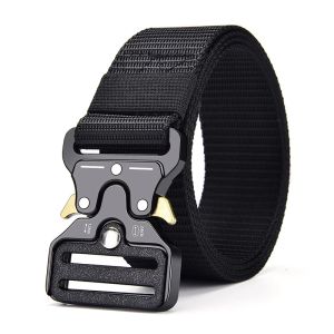 CCW 120cm Army Style Combat Belts Quick Release Tactical Belt Fashion Men Canvas Waistband Outdoor Waist Trainer