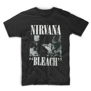 Kaos Band Nirvana Bleach Kurt Cobain Grunge Rock Legend T Shirt Dewasa Pria Wanita