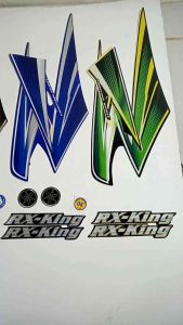 STRIPING RX KING 2003 ORENS SATU SET EMBLEM TIMBUL BONUS STIKER OK DAN GARANSI 3TAHUN TERBAIK