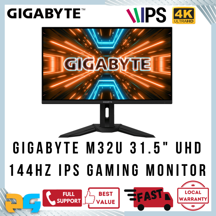 Gigabyte M32U 31.5inch 4k UHD 144Hz SS IPS KVM Gaming Monitor | Lazada ...