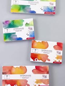 Rosa Solid Watercolor Paint Set 16/24 Colors Full Pan Portrait Landscape Classic Shades Art Supplies for Artists Beginners