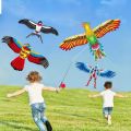 Mainan Layang Layangan Anak Anak Kecil Anti Air Layangan Elang Bahan Parasut Dengan Penggulung Benang Layang Layang Karakter Elang Set Dengan 80cm Tongkat Joran Layang. 