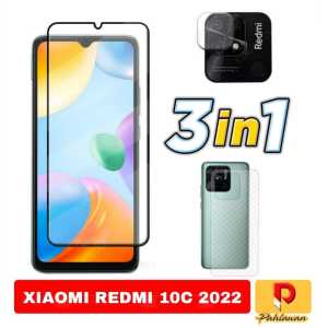 PROMO PAKET 3 INC 1 Tempered Glass XIAOMI REDMI 12 2023 / REDMI 12C / REDMI 10C 2022 Anti Gores Kaca Screen Protector