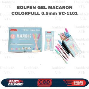 Bolpen Gel Macaron Colorful 0.5mm VC 1101