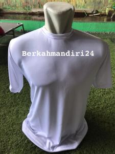 Kaos Oblong Putih Polos Pendidikan TNI Polri Dryfit Premium Pria Wanita