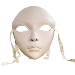 Halloween Mask Hand Painted Masquerade Mask Tassels Decoration Stage Play Mask Full Face Mask For Women Cosplay