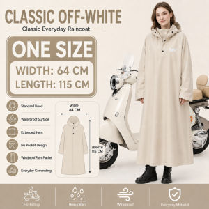 2026 Full‑Length Raincoat for Adults Heavy Rainproof Single Motorcycle Cycling Hiking Raincoat