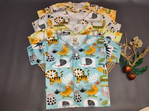 Arkan Baby - Baju Bayi Baru Lahir Full Motif Karakter Hewan 4 pcs
