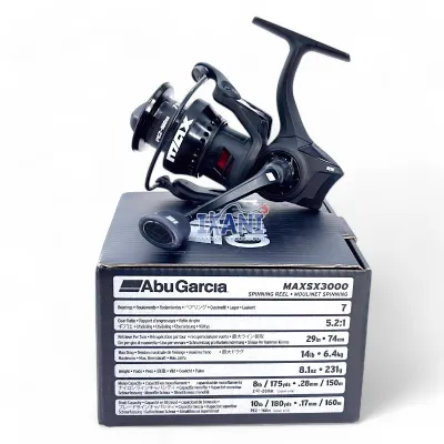 ABU GARCIA MAX SX 2024 SPINNING FISHING REEL MATTE BLACK MESIN PANCING CASTING HITAM