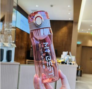 [SG Stock] Sports Water Bottle/Students 600ML/Can be locked