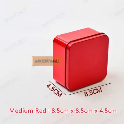 🇲🇾 🏆 Square Tin Metal Wedding Birthday Goodies Doorgift Gift Candy Box Bekas Kotak Besi Gula-Gula Kahwin 正方形马口铁喜糖金属罐包装盒