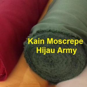 [1 m] Kain Meteran Kain Moscrepe Cocok Untuk Gamis dan Bahan Baju Seragam Keluarga atau Baju Couple Kain Polos Bahan Jatuh Hitam Putih Hijau Marun Grey Toko Nadia Busana